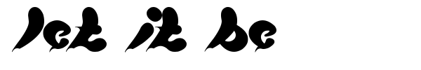 Let it be font preview